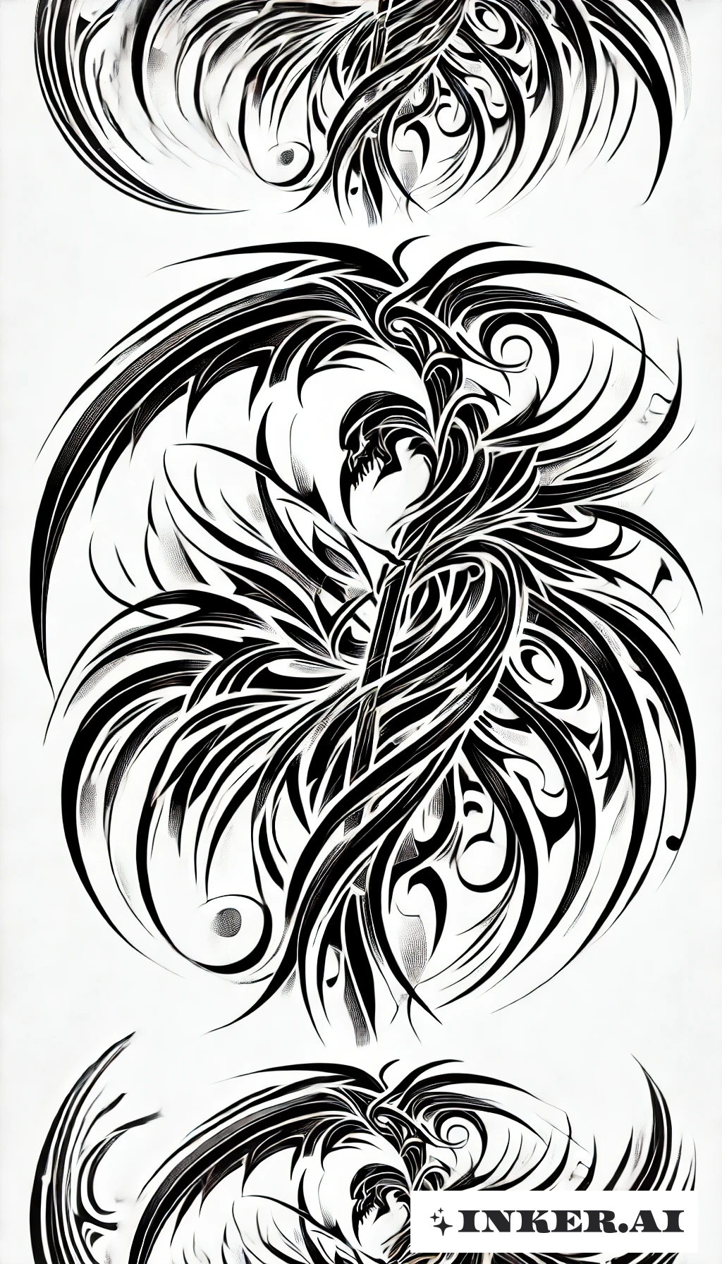 Die übernatürliche Sense des Sensenmanns in Stammesform