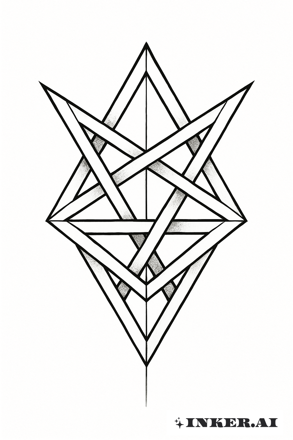 交錯三角形組成的犧牲印記