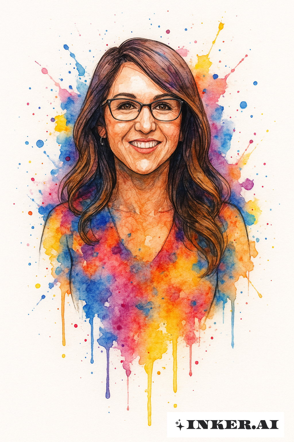 Lauren Boebert Emergindo de Manchas de Tinta