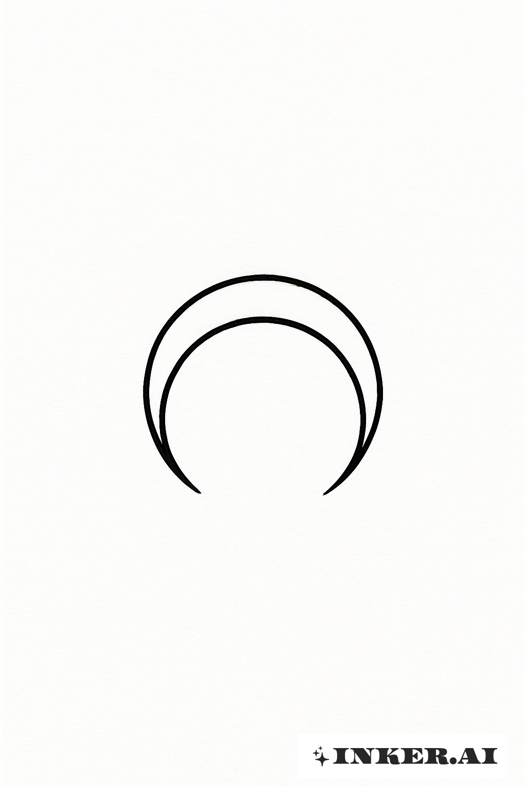 An Upside Down Black Crescent Moon