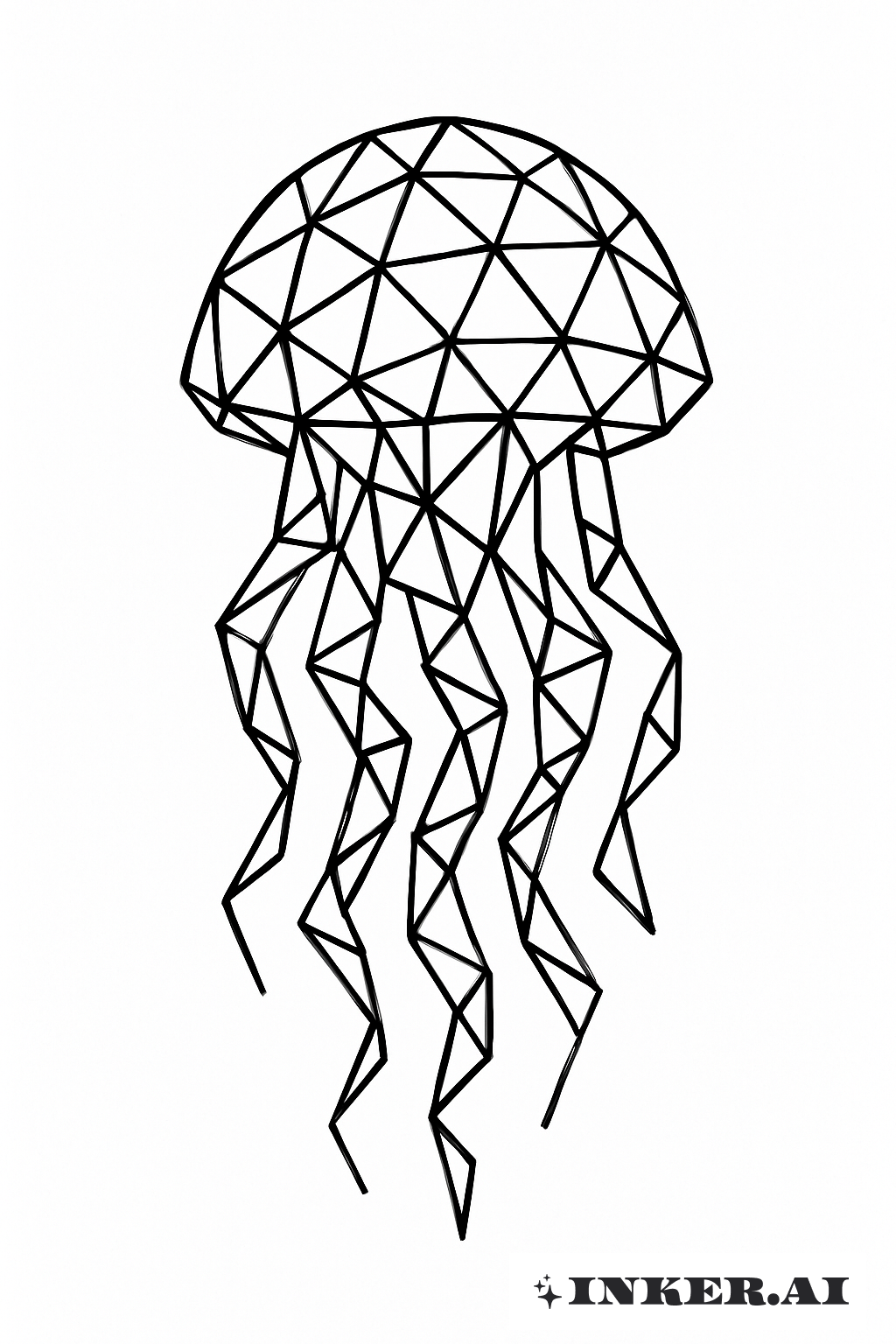 Medusa Composta de Triângulos Entrelaçados