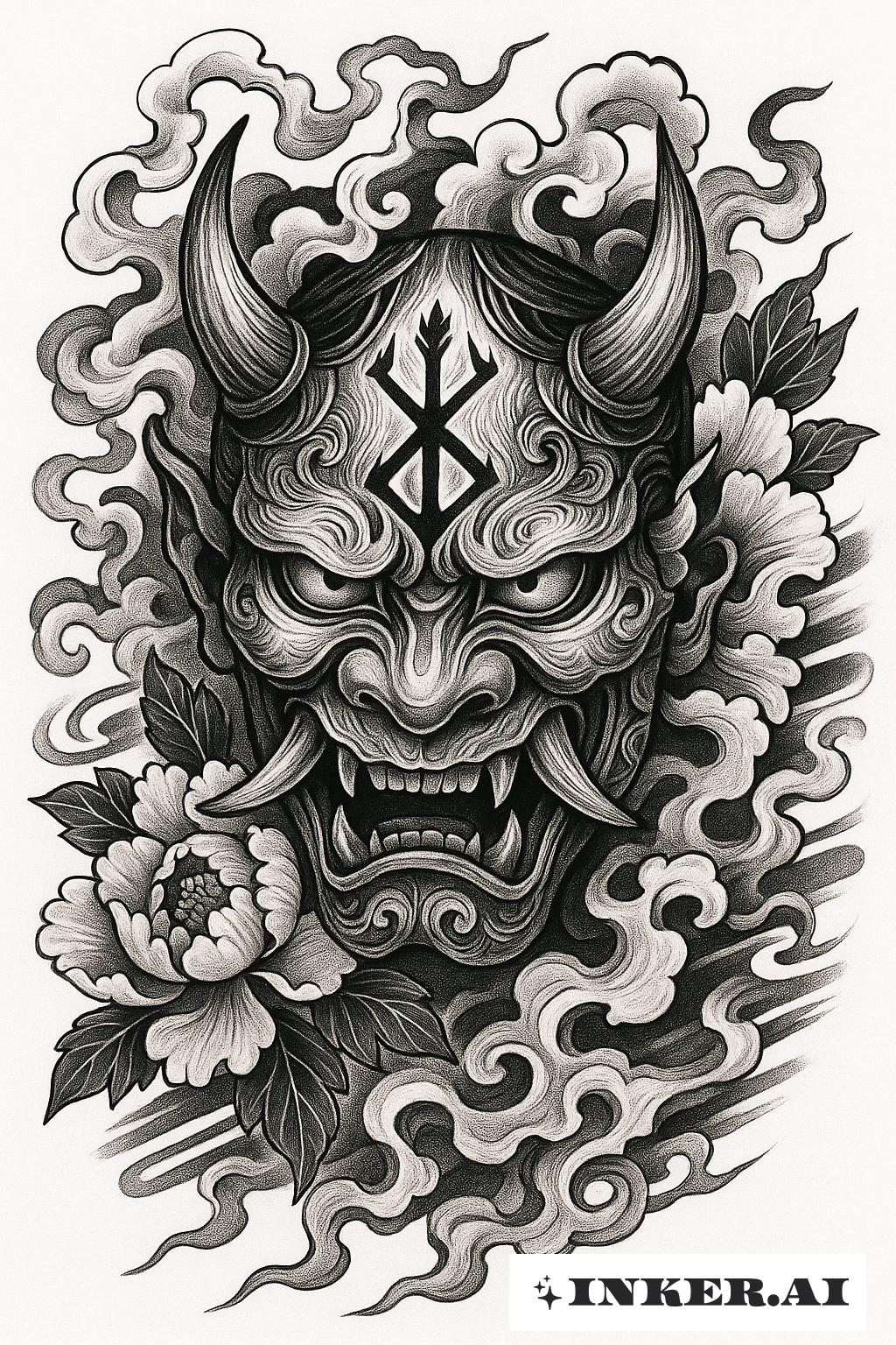 刻有獻祭印記的鬼面具