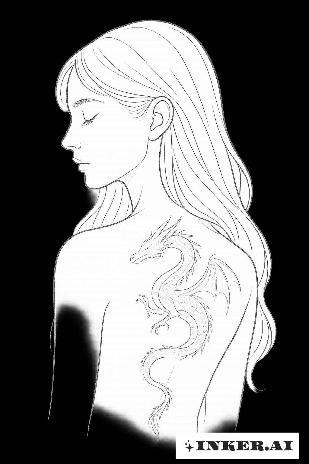 La Fille à la Silhouette Évanescente du Dragon