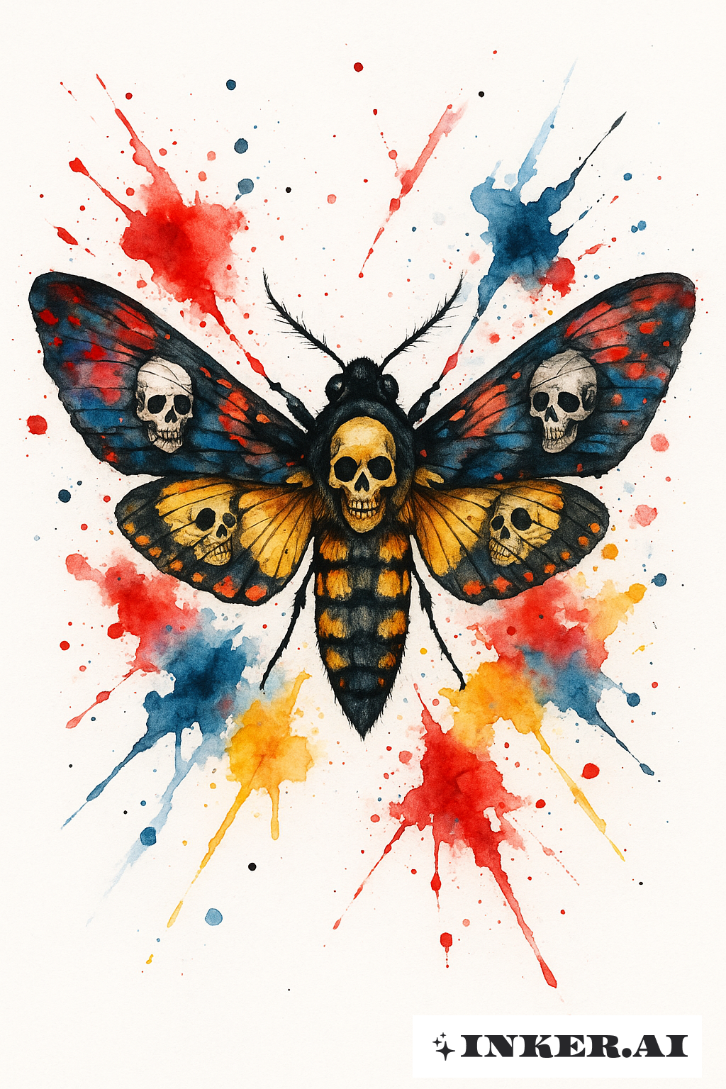 Gesprenkelte Todesmotte Memento Mori