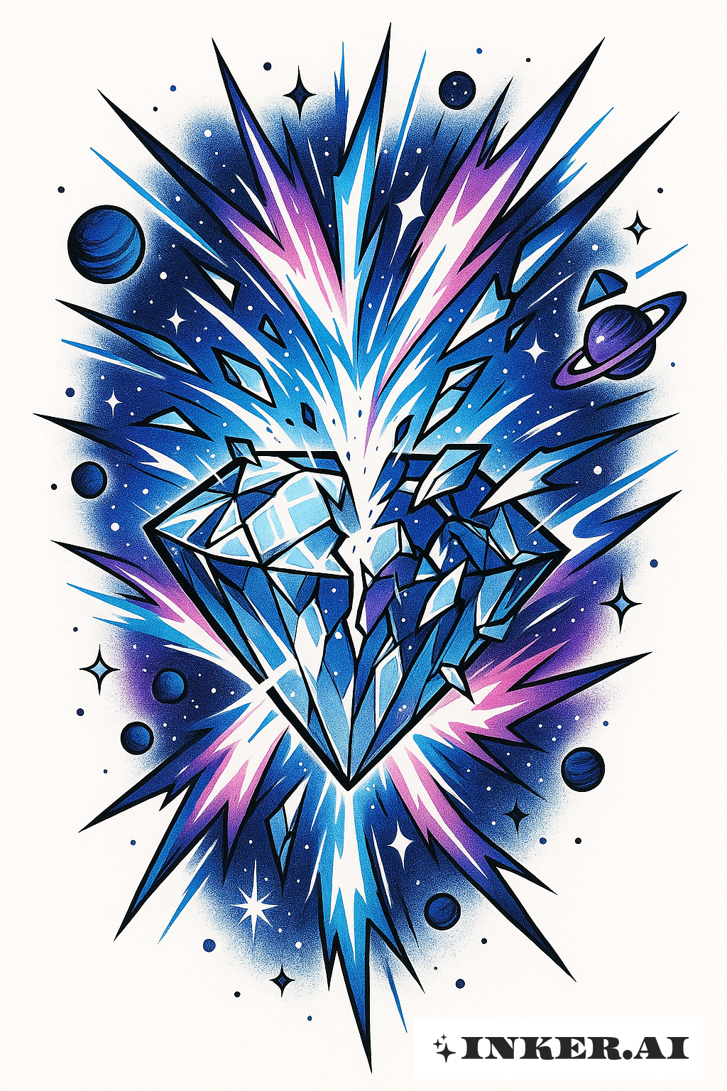 Cosmic Power From A Shattered Diamond