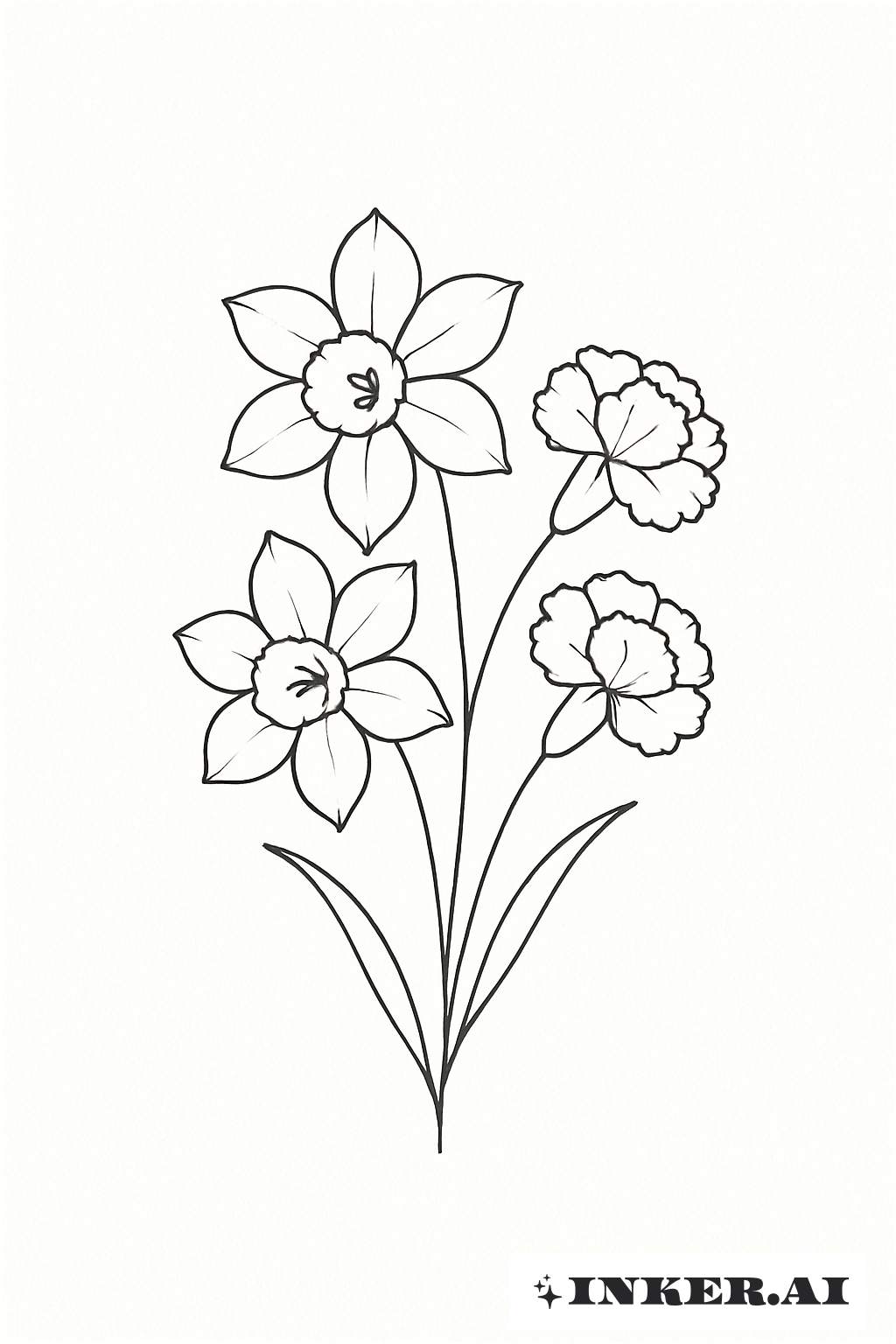 Cluster Basique de Jonquilles et Œillets