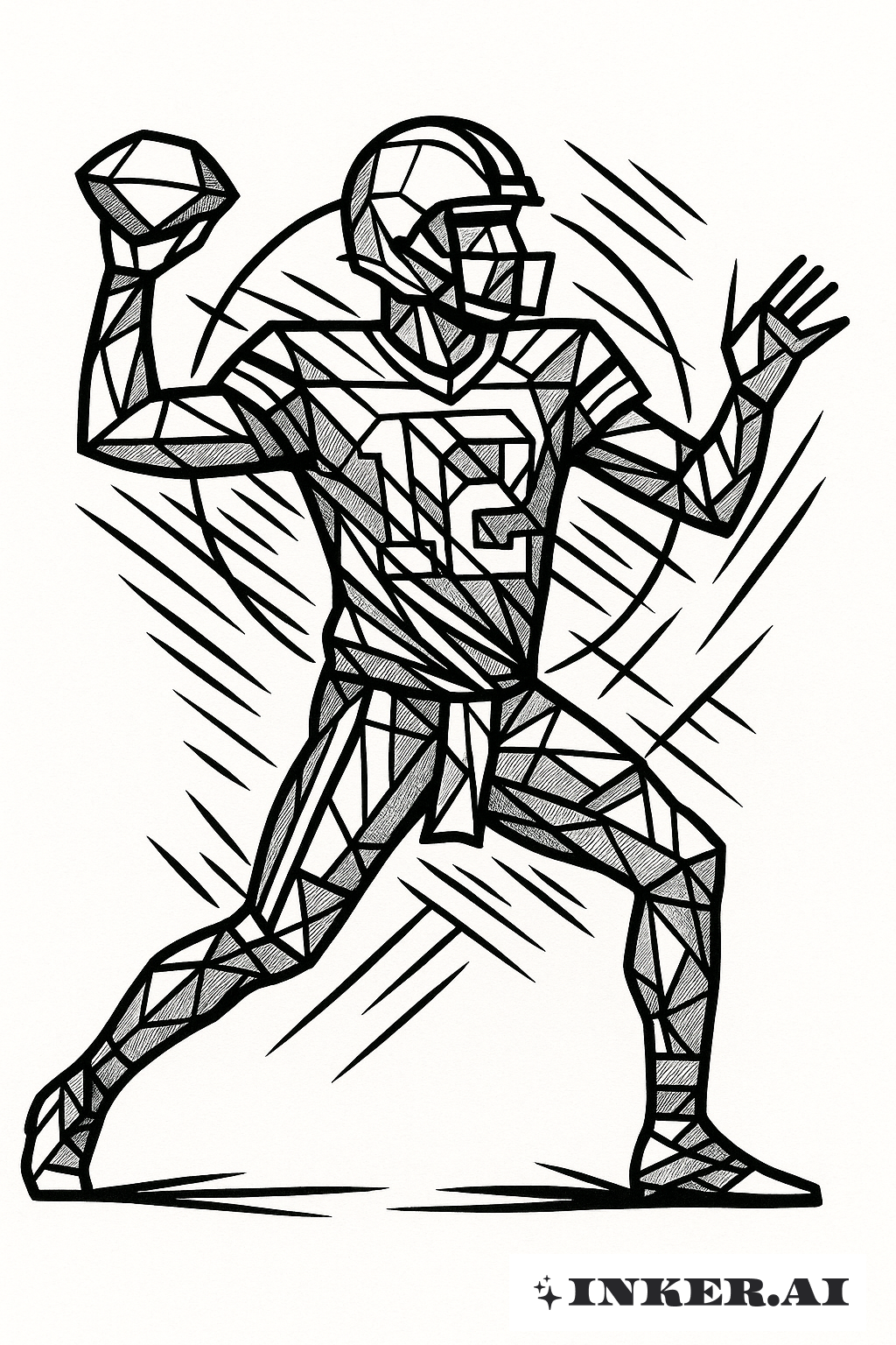 Aaron Rodgers投擲動作的幾何圖形