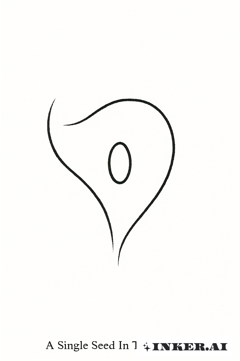 Ein Einzelner Samen im Mutterleib