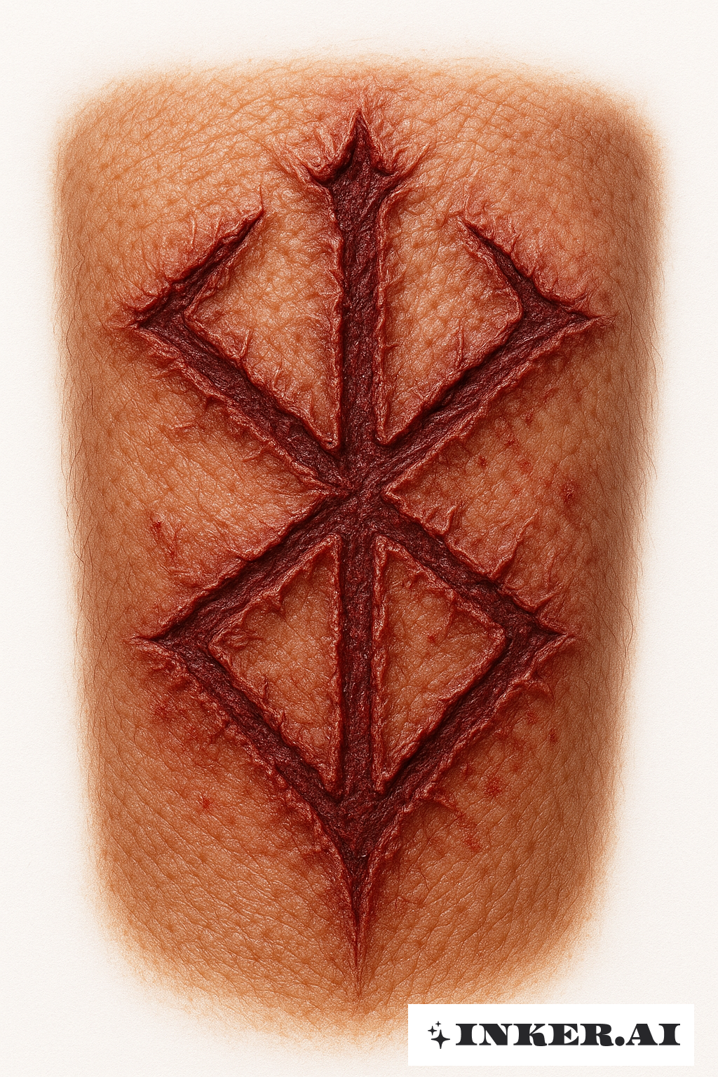 Eine Narbengezeichnete Berserker-Marke