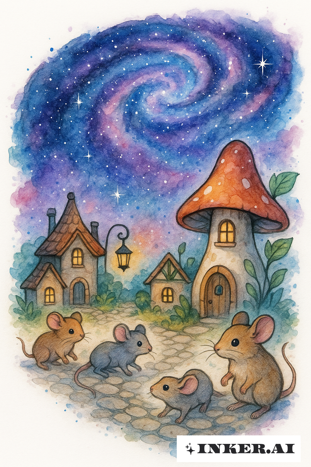 Mouse Town's Galaxy Night