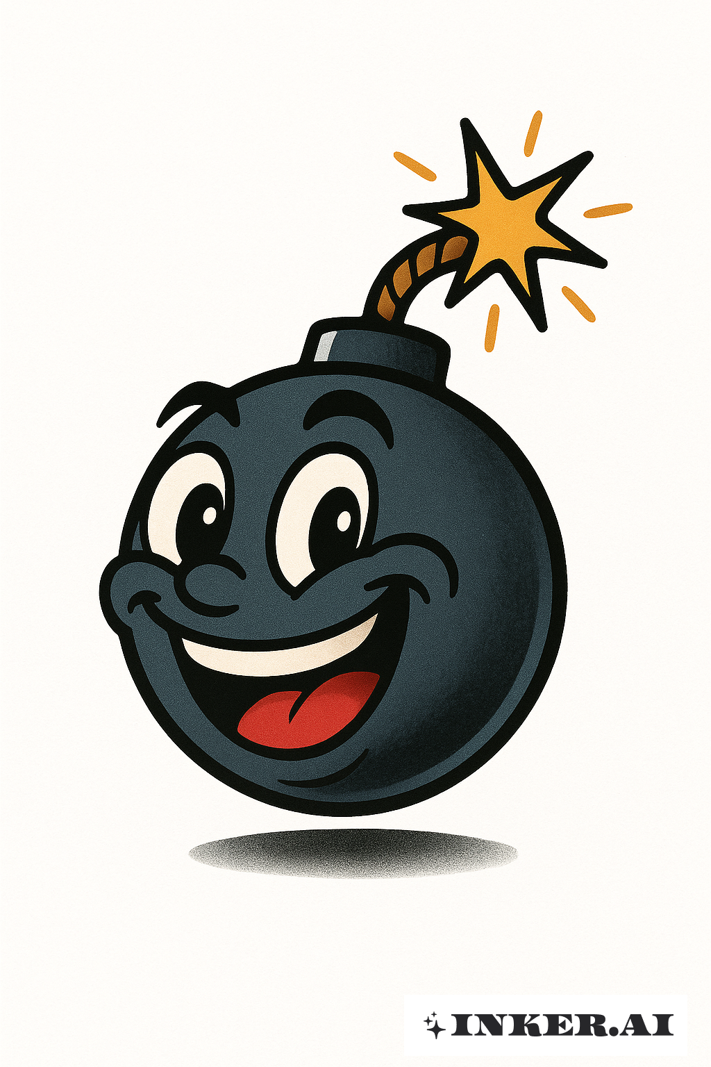 Uma Simples e Nova Bomba Escolar Sorridente