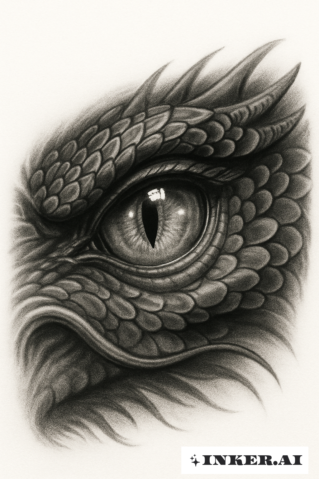 黑灰日式龍之眼細節