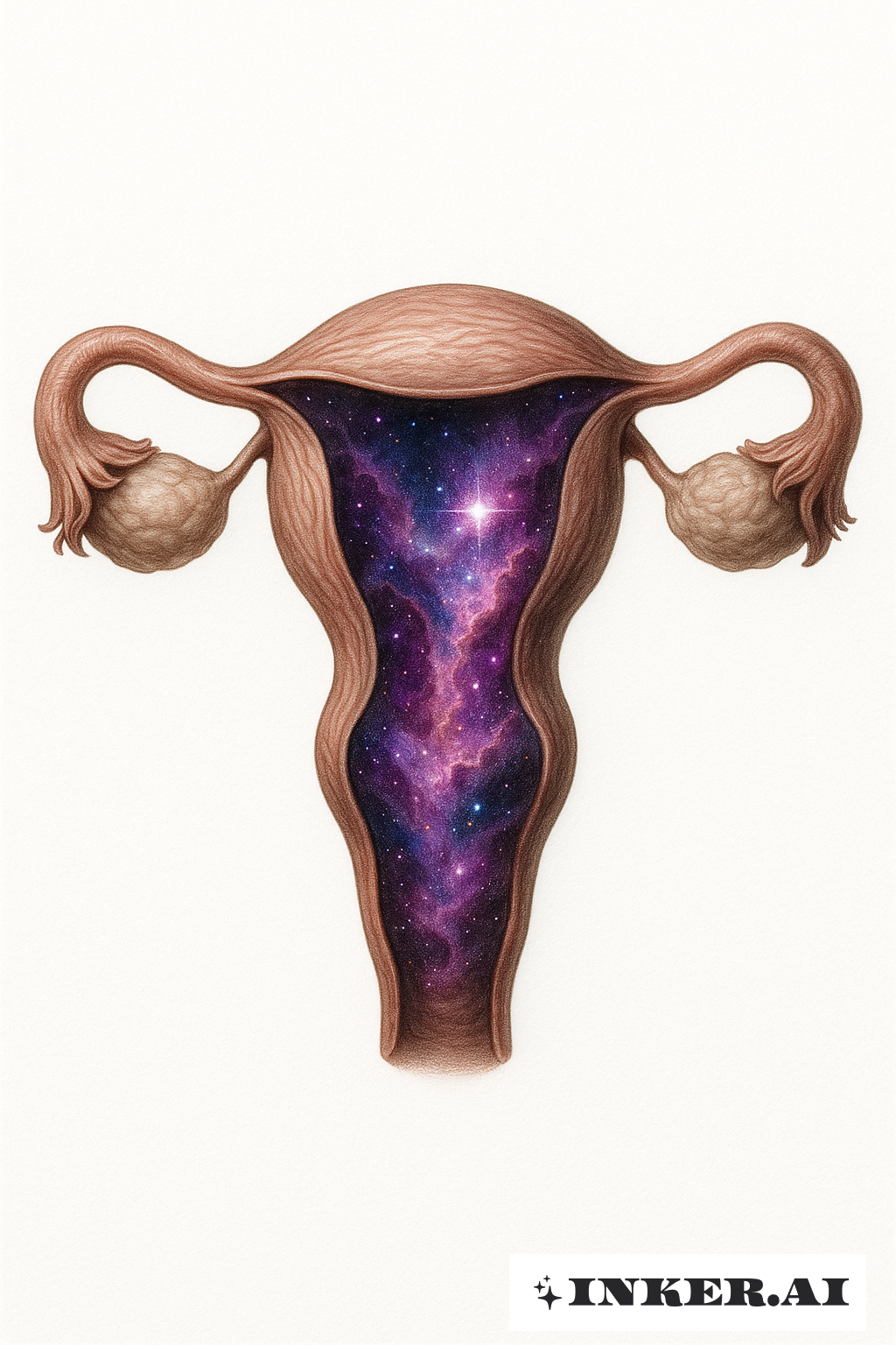 Galaxiennebel in der Gebärmutter