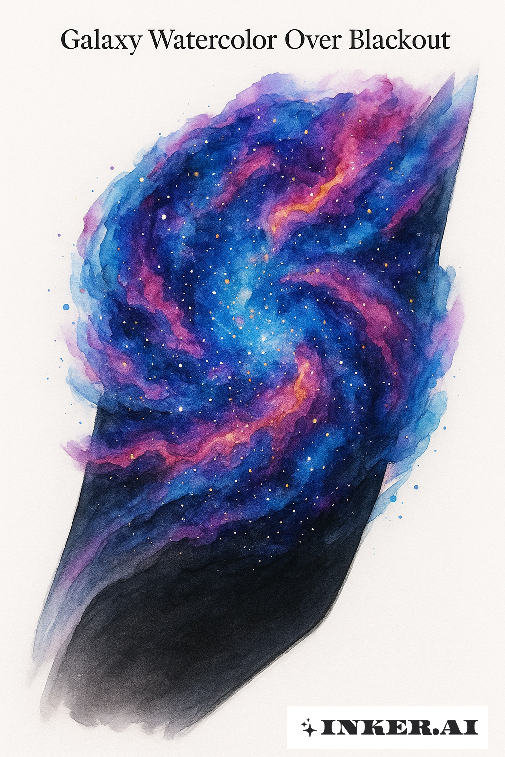 갤럭시 워터컬러 오버 블랙아웃