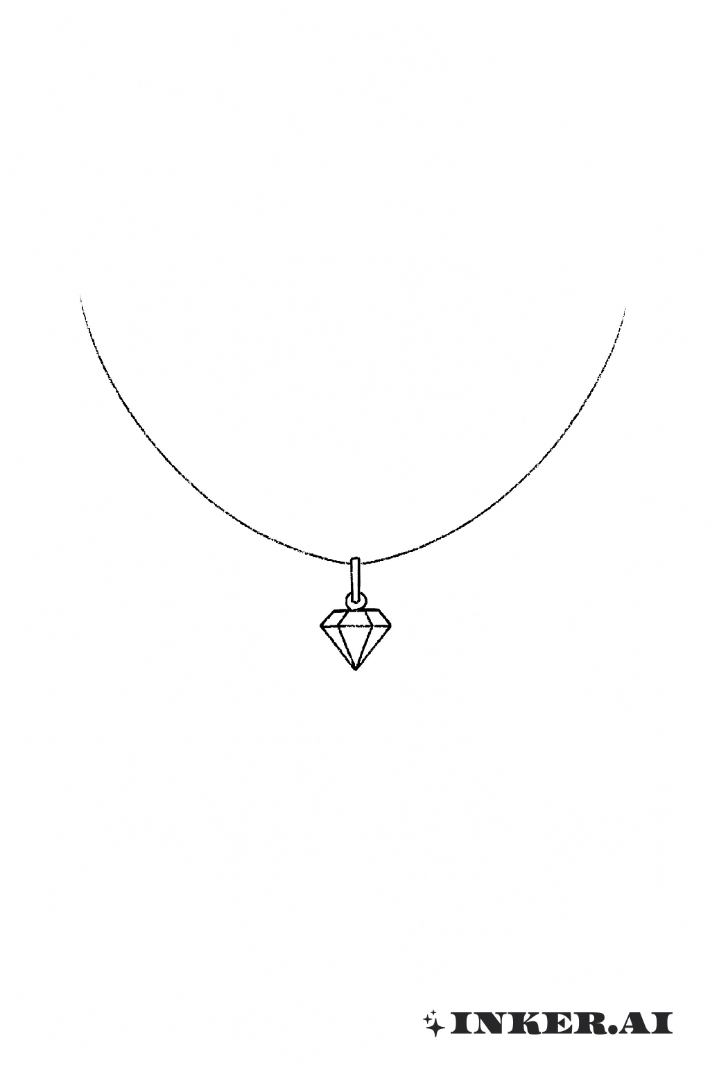 A Tiny Diamond On A Thin Chain