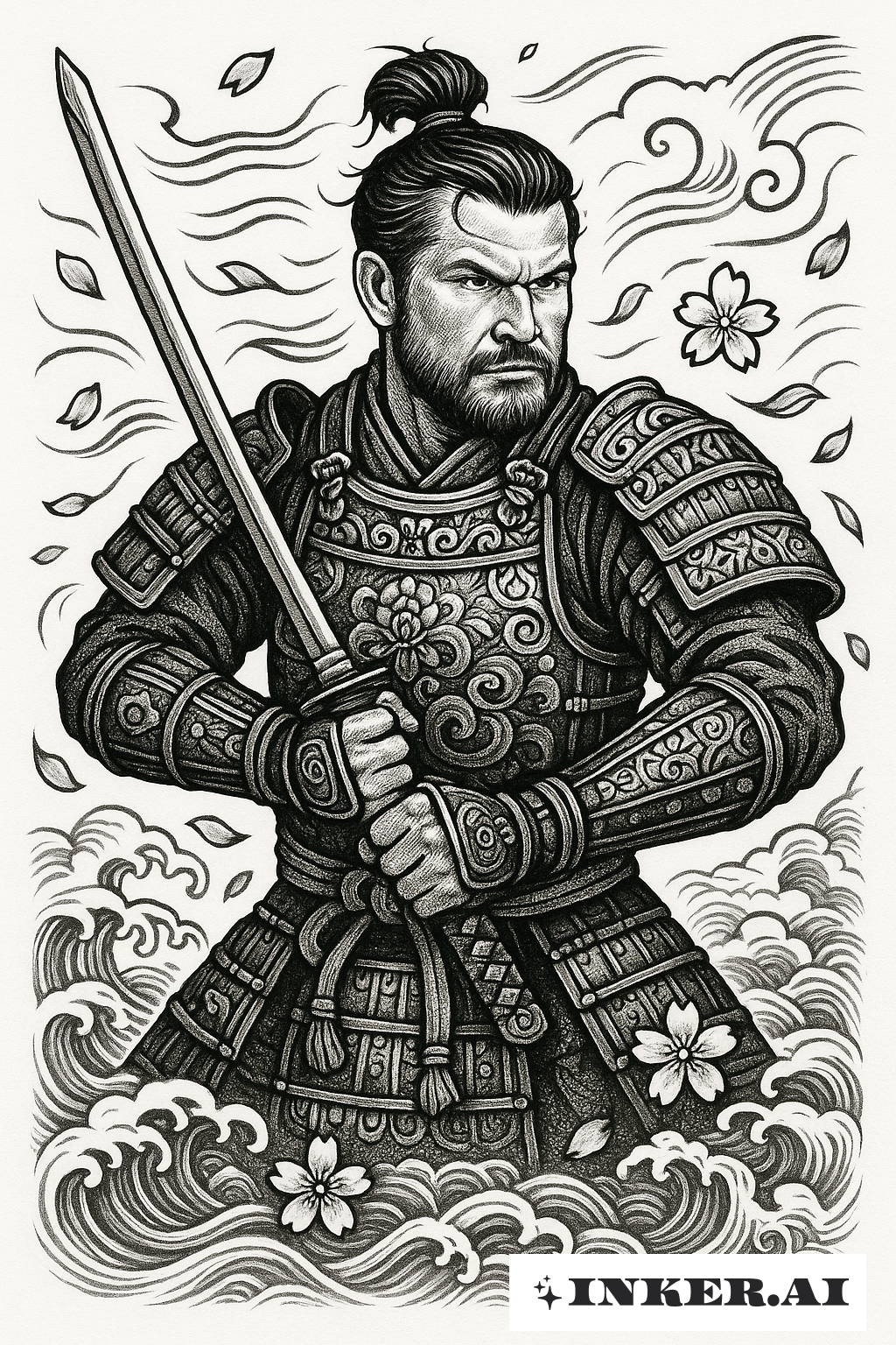 사무라이 전사 피트 헥셋 카타나와 함께