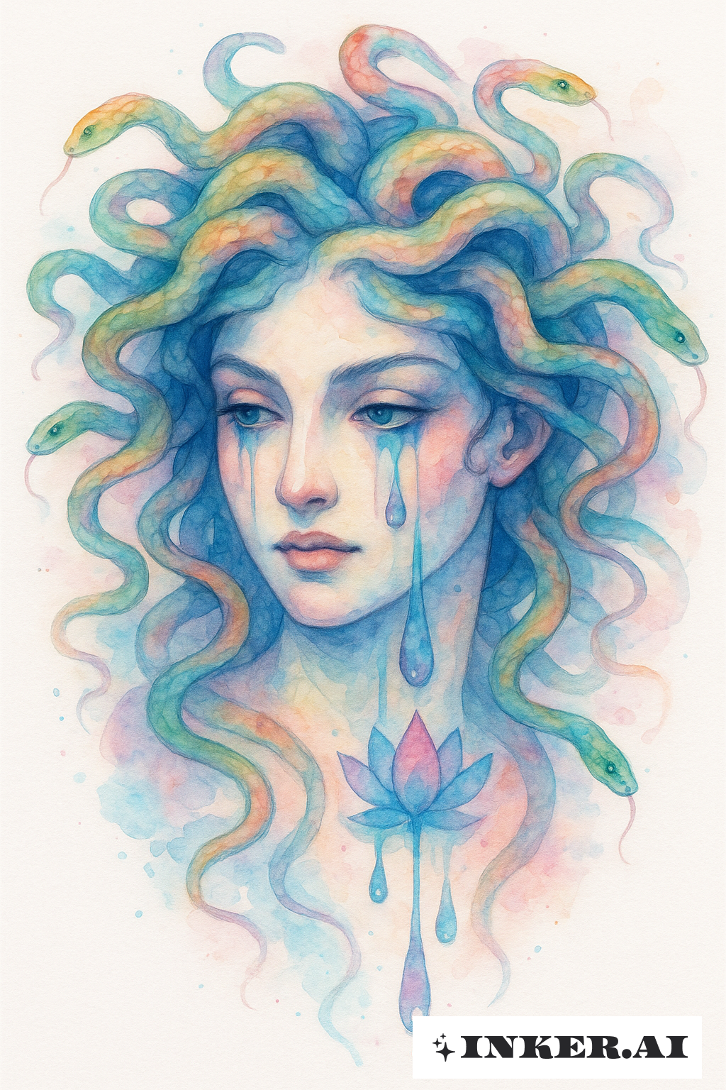 Colorful Medusa's Lotus Flower Tears