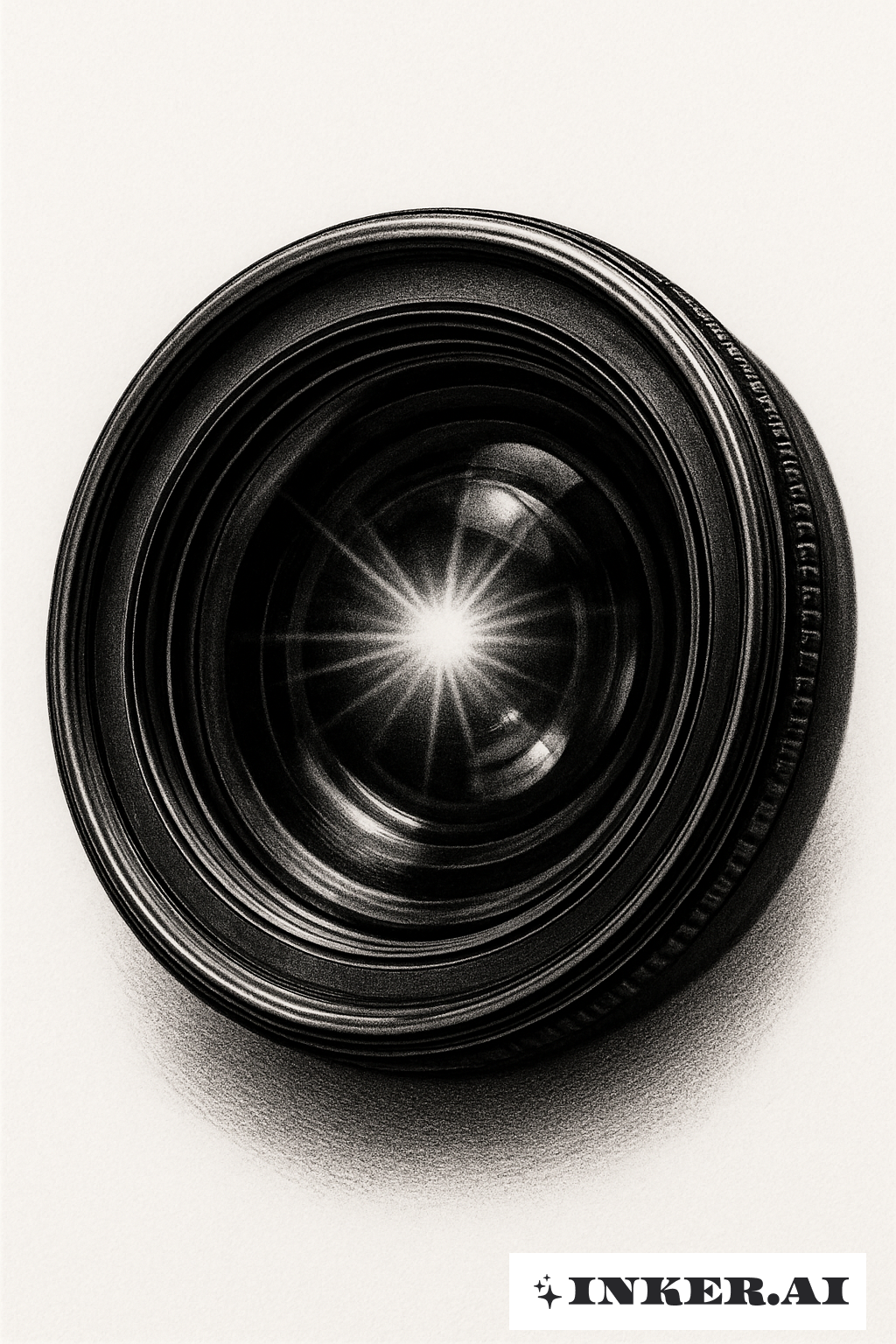 カメラレンズフラッシュ反射