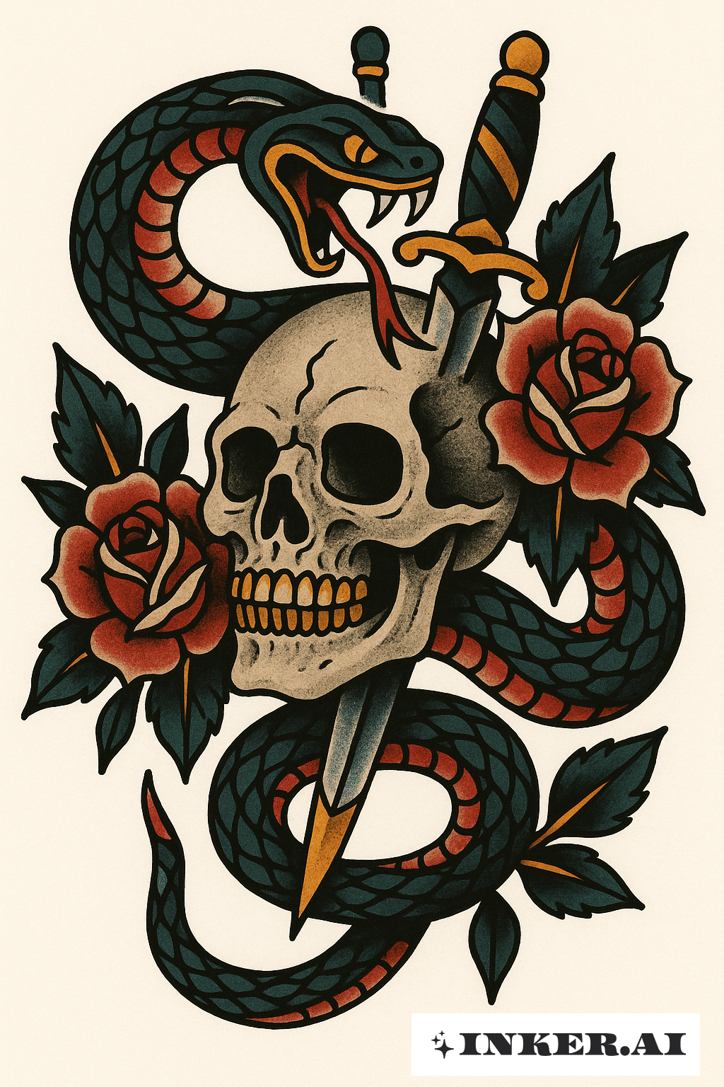 The Yakuza Snake And Skull