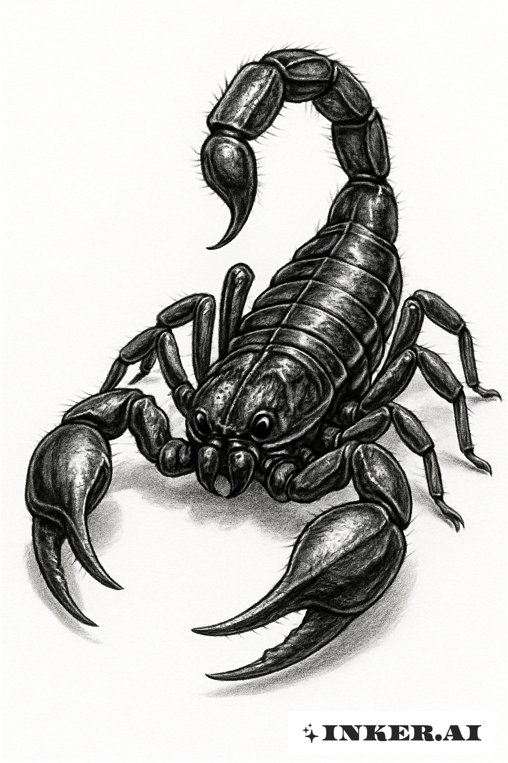 Intense Gaze of a Realistic Scorpio