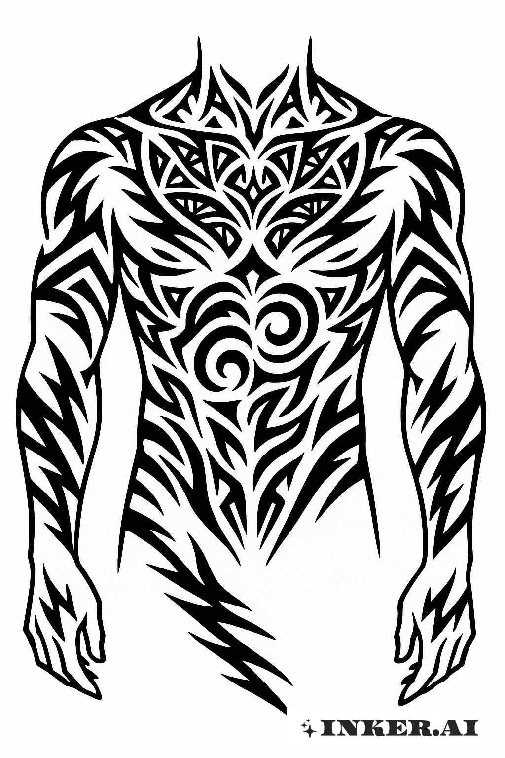 Marques Maudites de Sukuna en Tribal