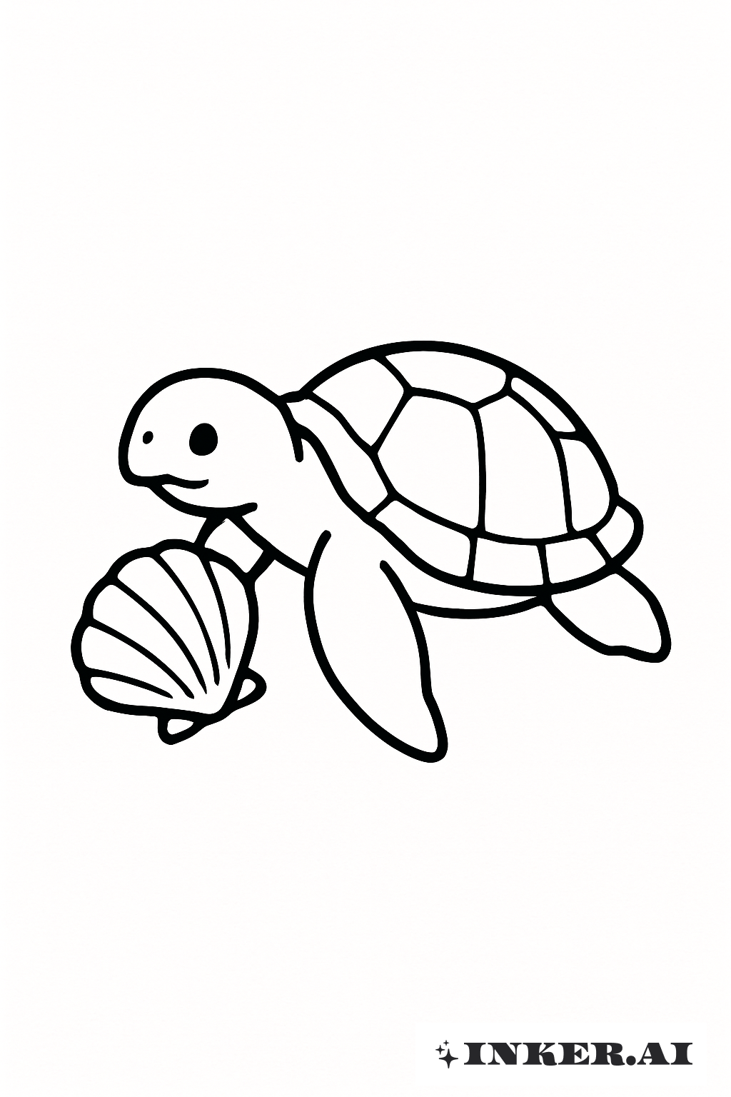 簡約海龜與海螺