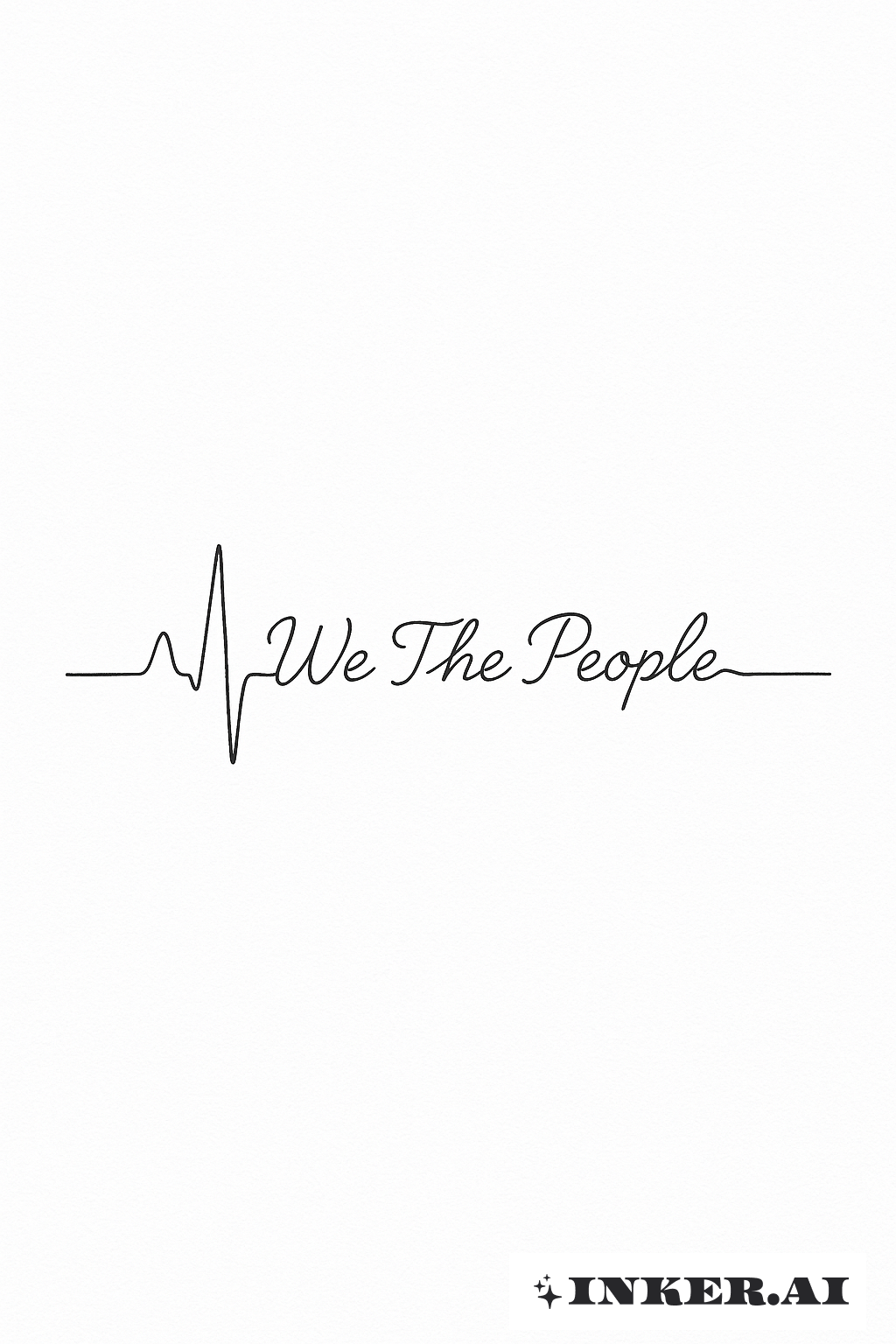 我們的人民在持續的心跳線中