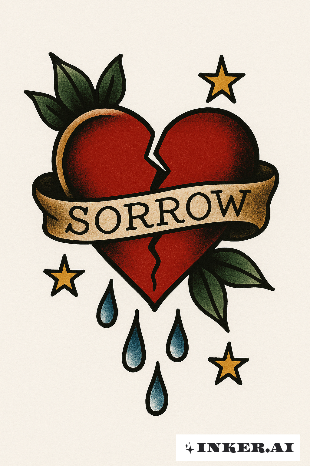 Hình Xăm Tim Khóc