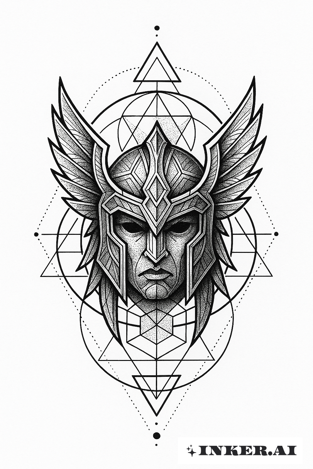 Valkyrie Helmet And Sacred Geometry