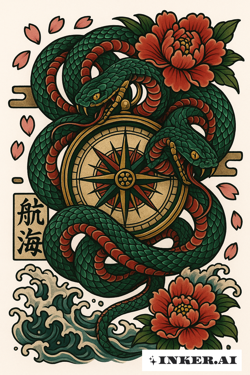 Desenho de Tatuagem Bússola com Coordenadas de Rastros de Avião: Download  Grátis e Teste Virtual, image size:1024x1536