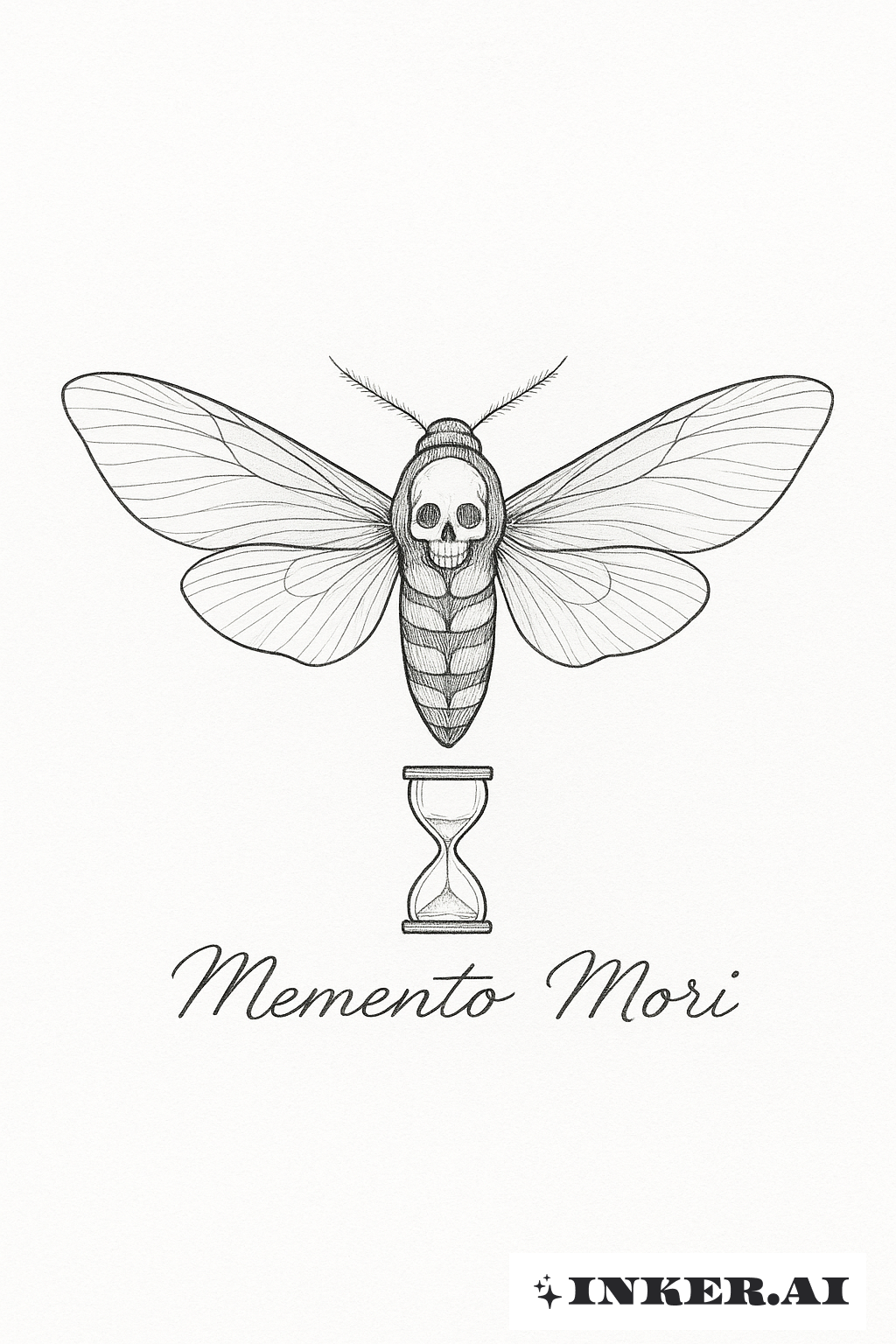 Das Totenkopfschwärmer Memento Mori