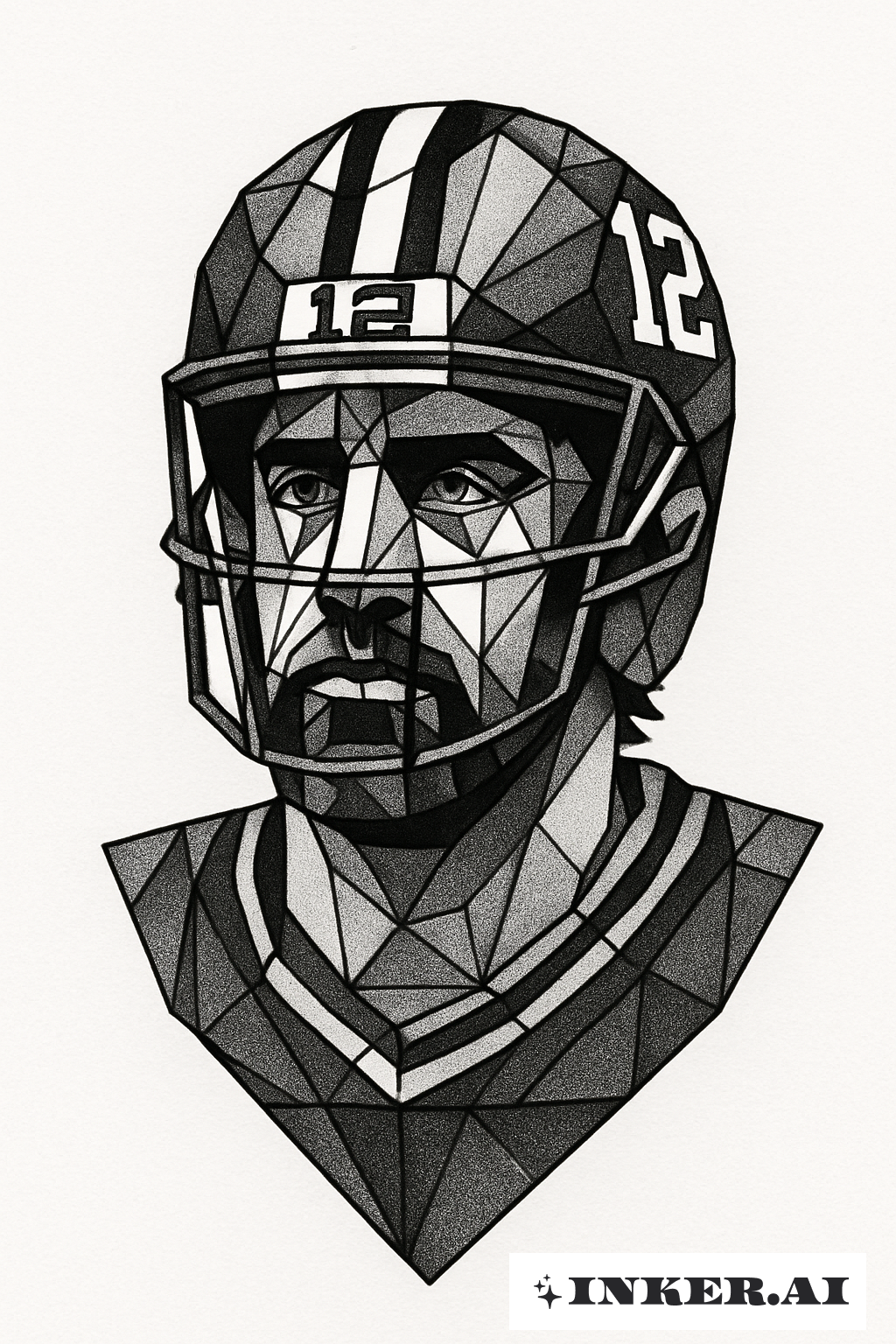 艾倫·羅傑斯的低聚幾何肖像