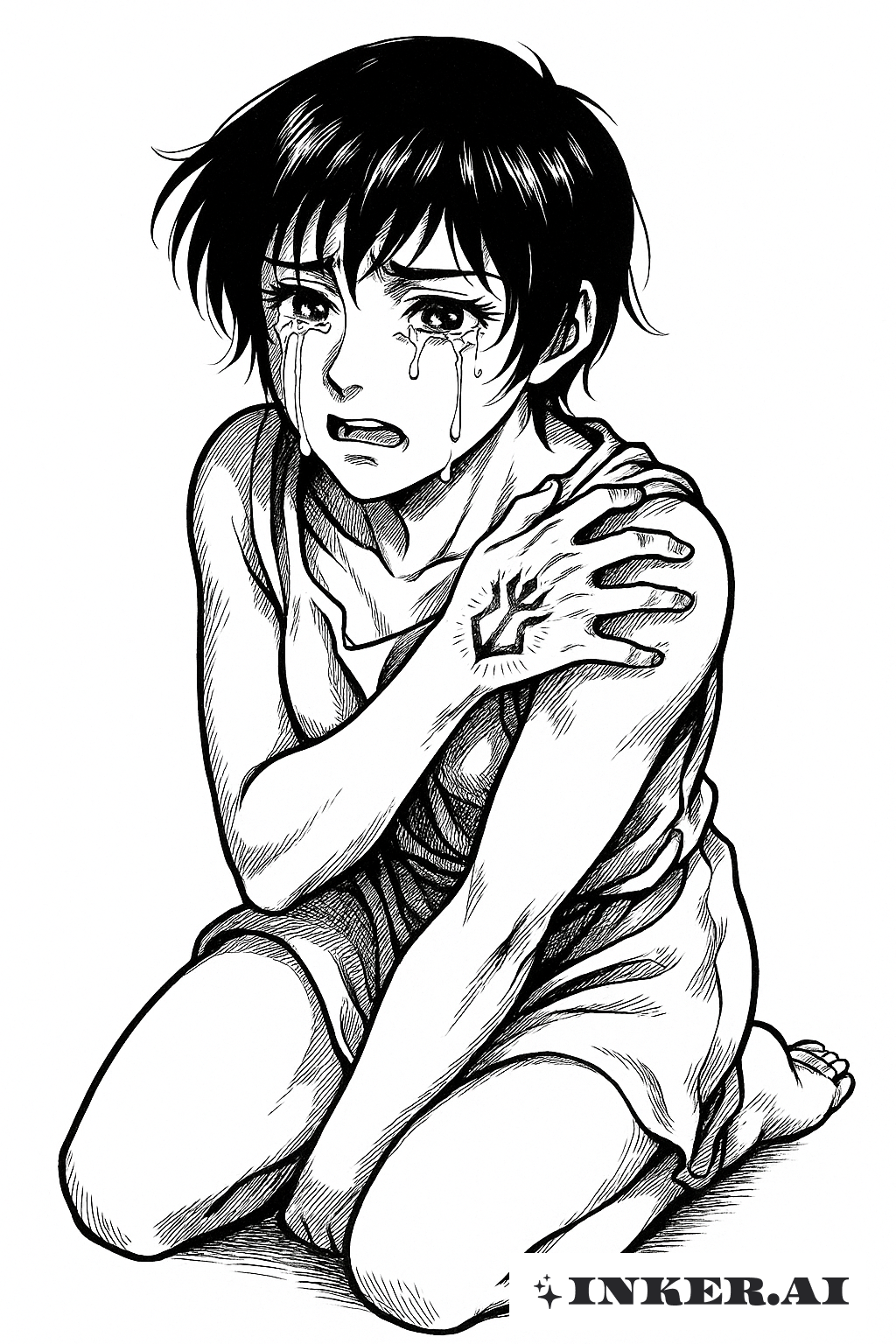 Casca Chorando pelo Símbolo do Sacrifício