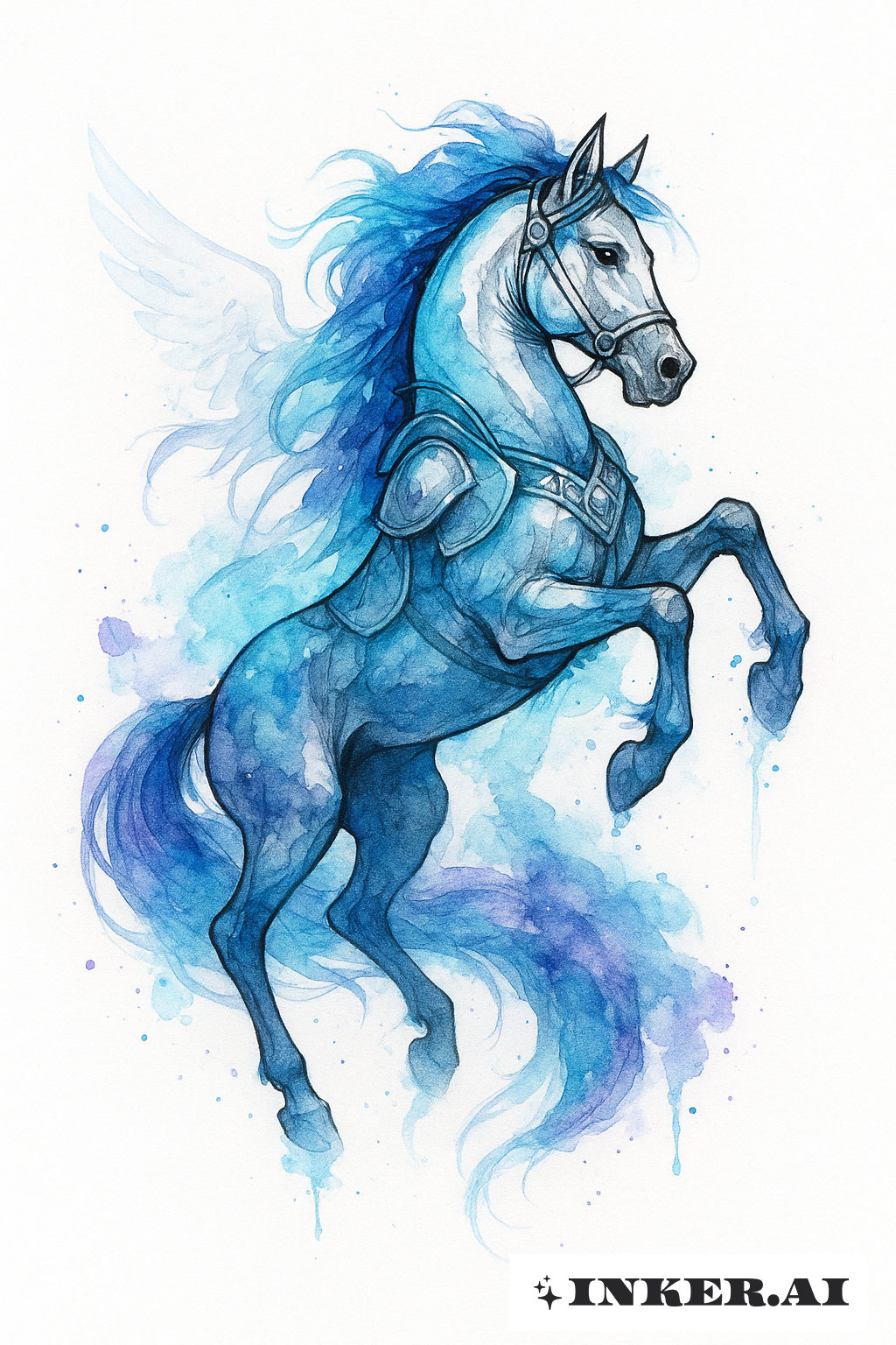 Valkyrie's Horse Of Watercolor Mist