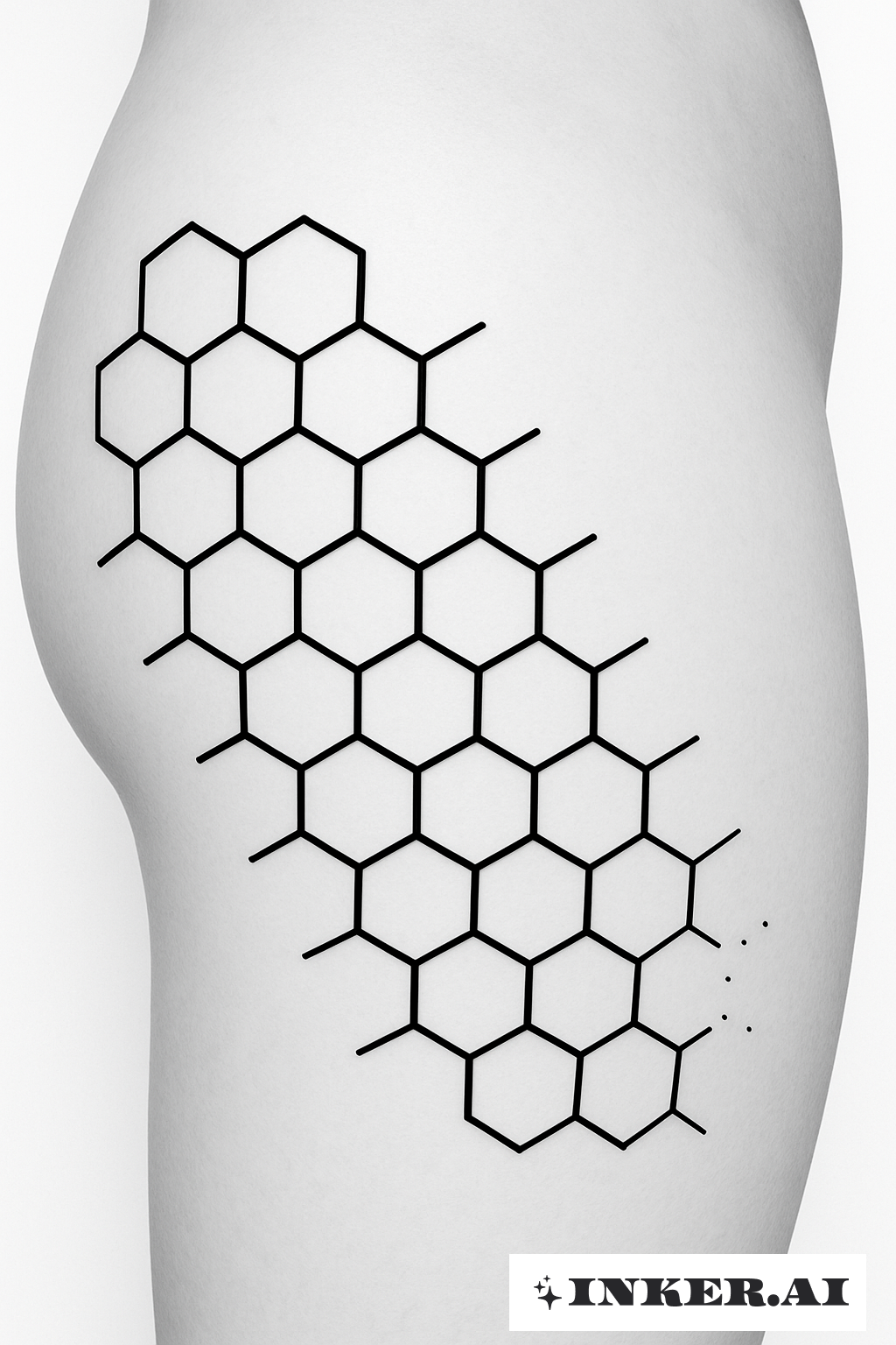 Padrão de Favo Desvanecendo na Coxa