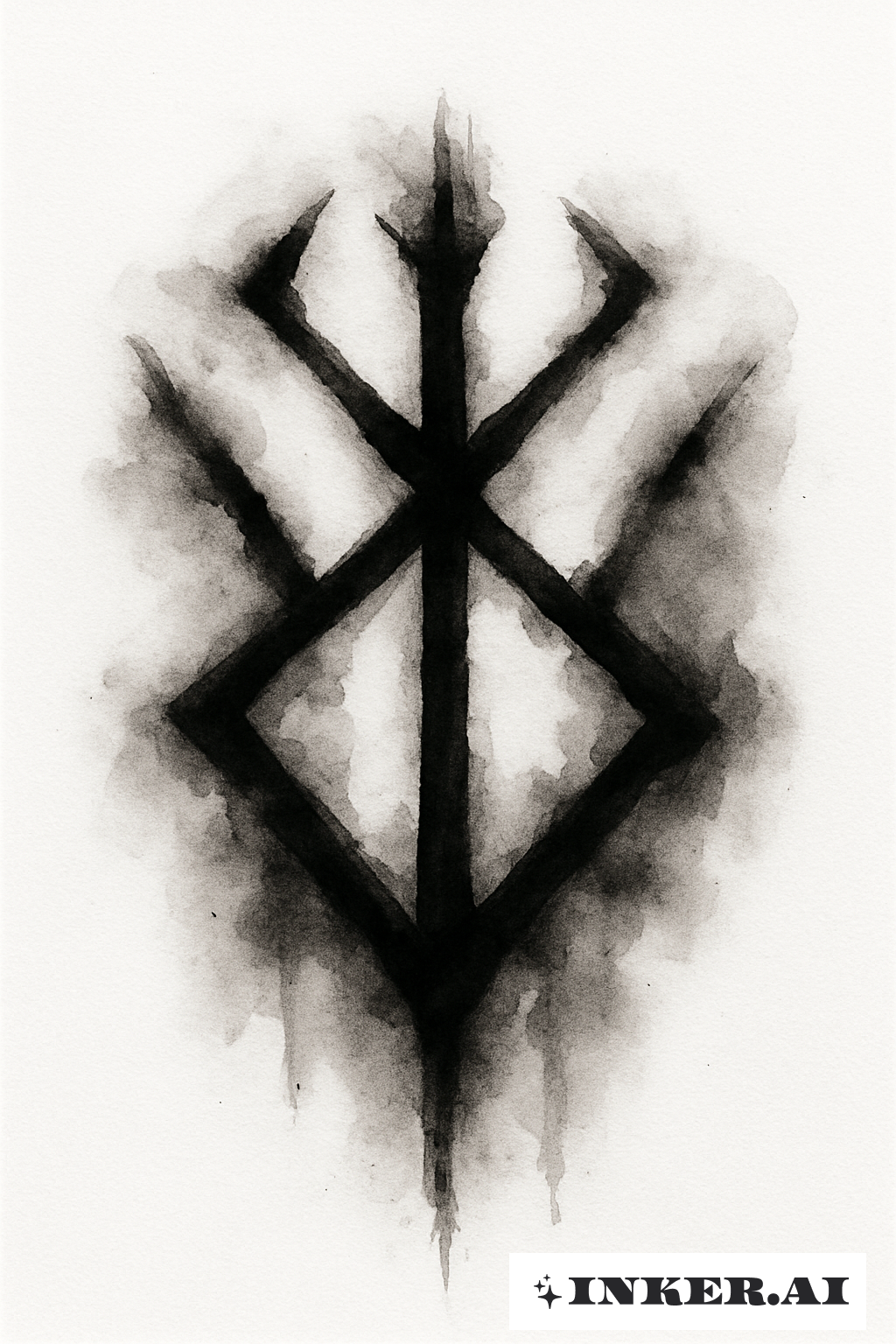 Uma Marca de Sacrifício em Lavagem de Tinta Preta