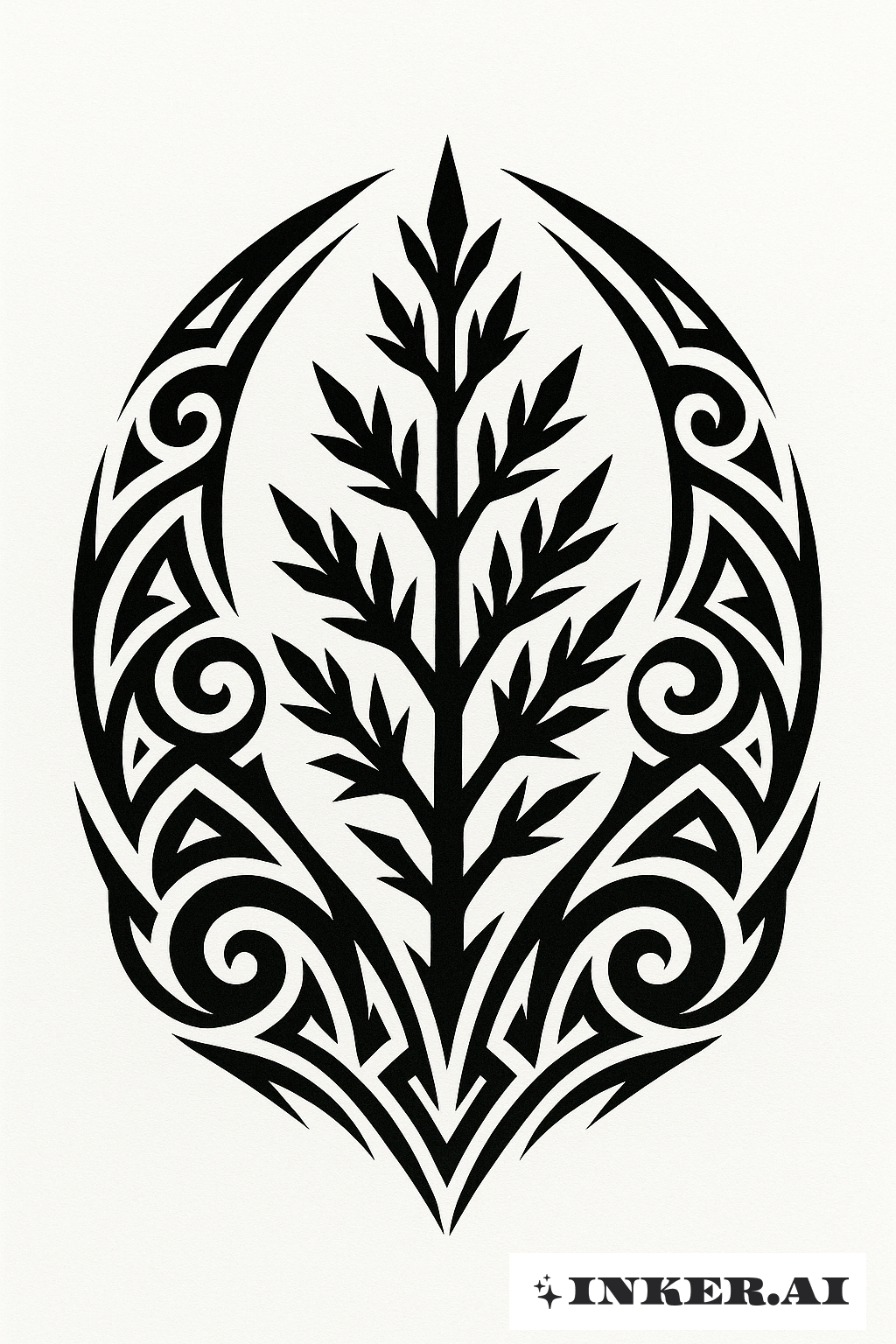 Sagebrush Silhouette as a Tribal Emblem