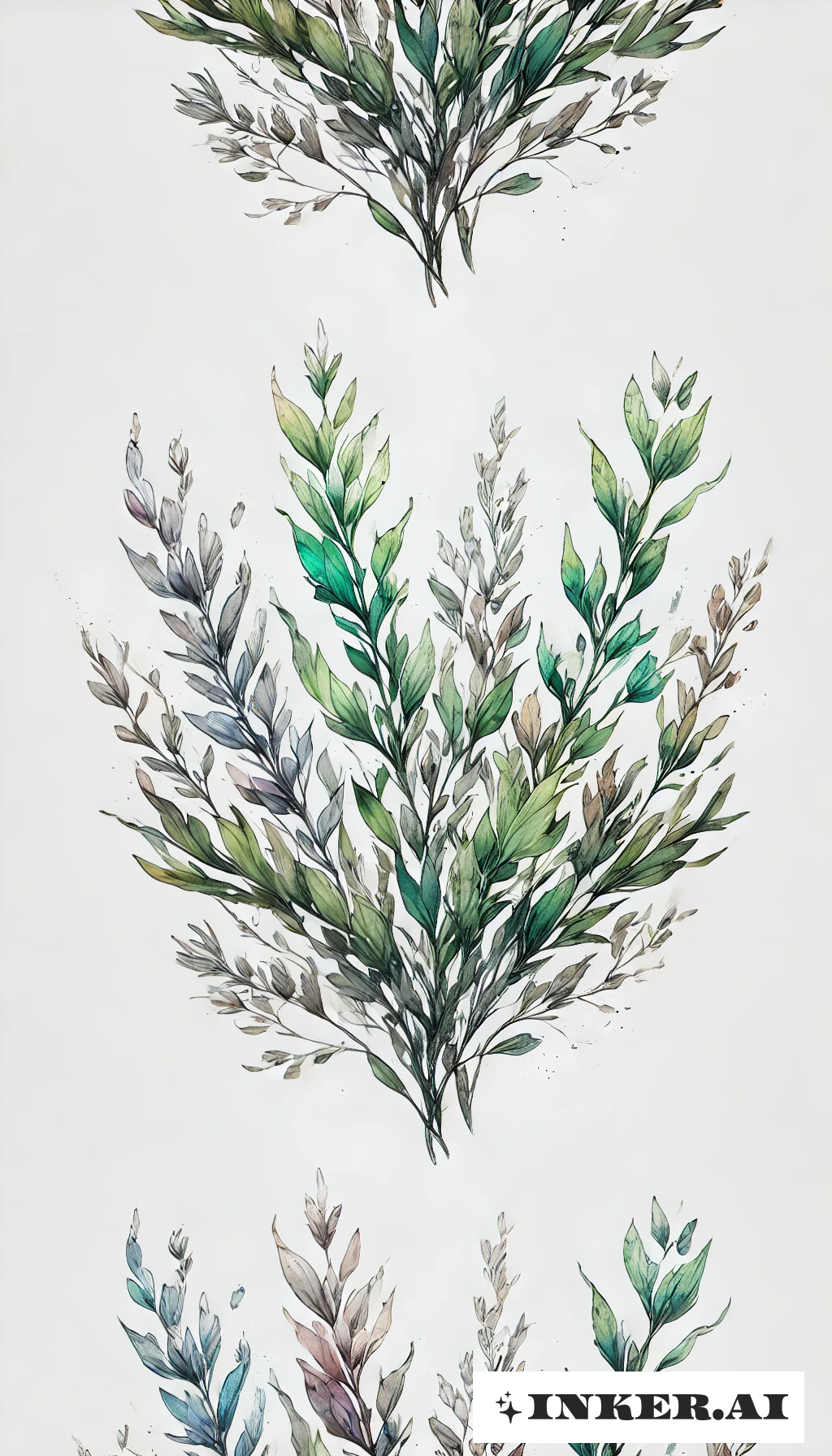 Fading Sagebrush in Watercolor Washes