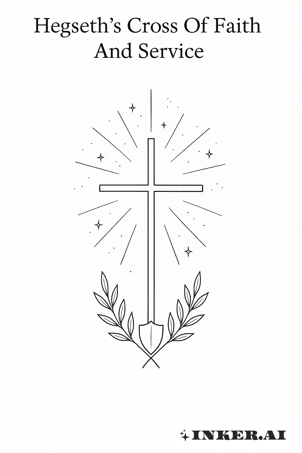 믿음과 봉사의 Hegseth의 십자가