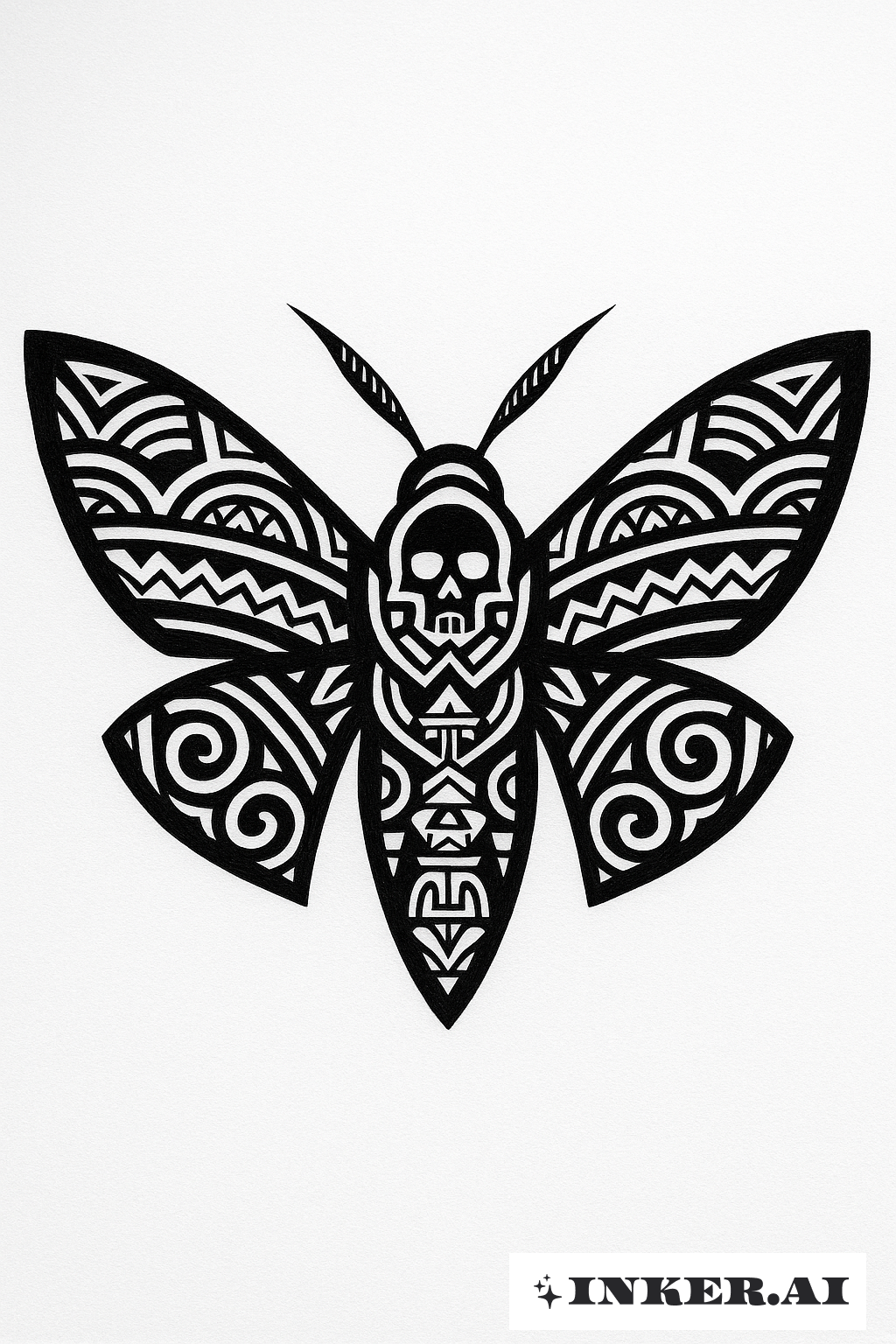 Sharp-Lined Polynesian Death Moth