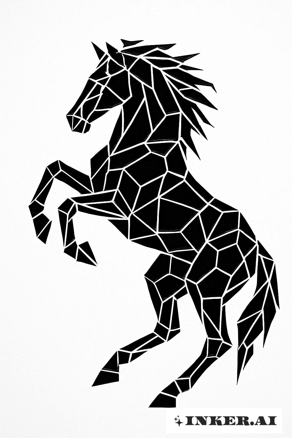 Polygonal Dark Horse Construct