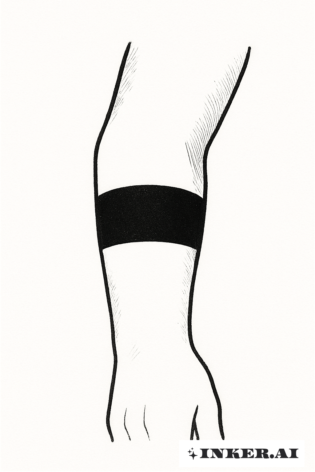 두꺼운 단단한 밴드 블랙아웃