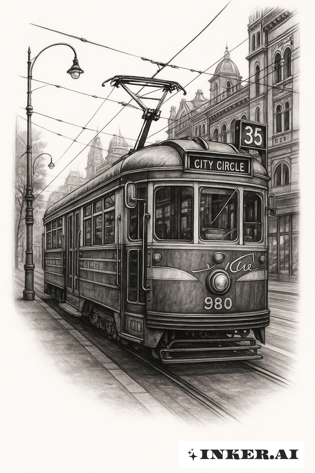 Một Chiếc Xe Tram Lớp W Hiện Thực ở Thành Phố Melbourne
