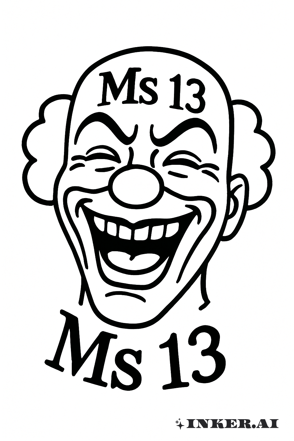 Simple Ms 13 Palhaço Risonho