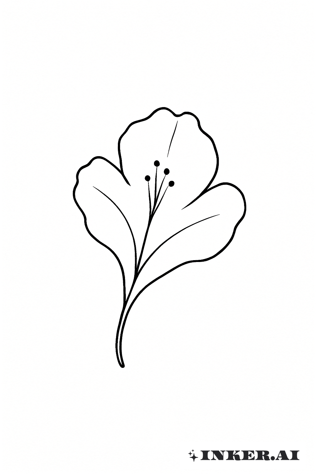 一本のツツジの花びら