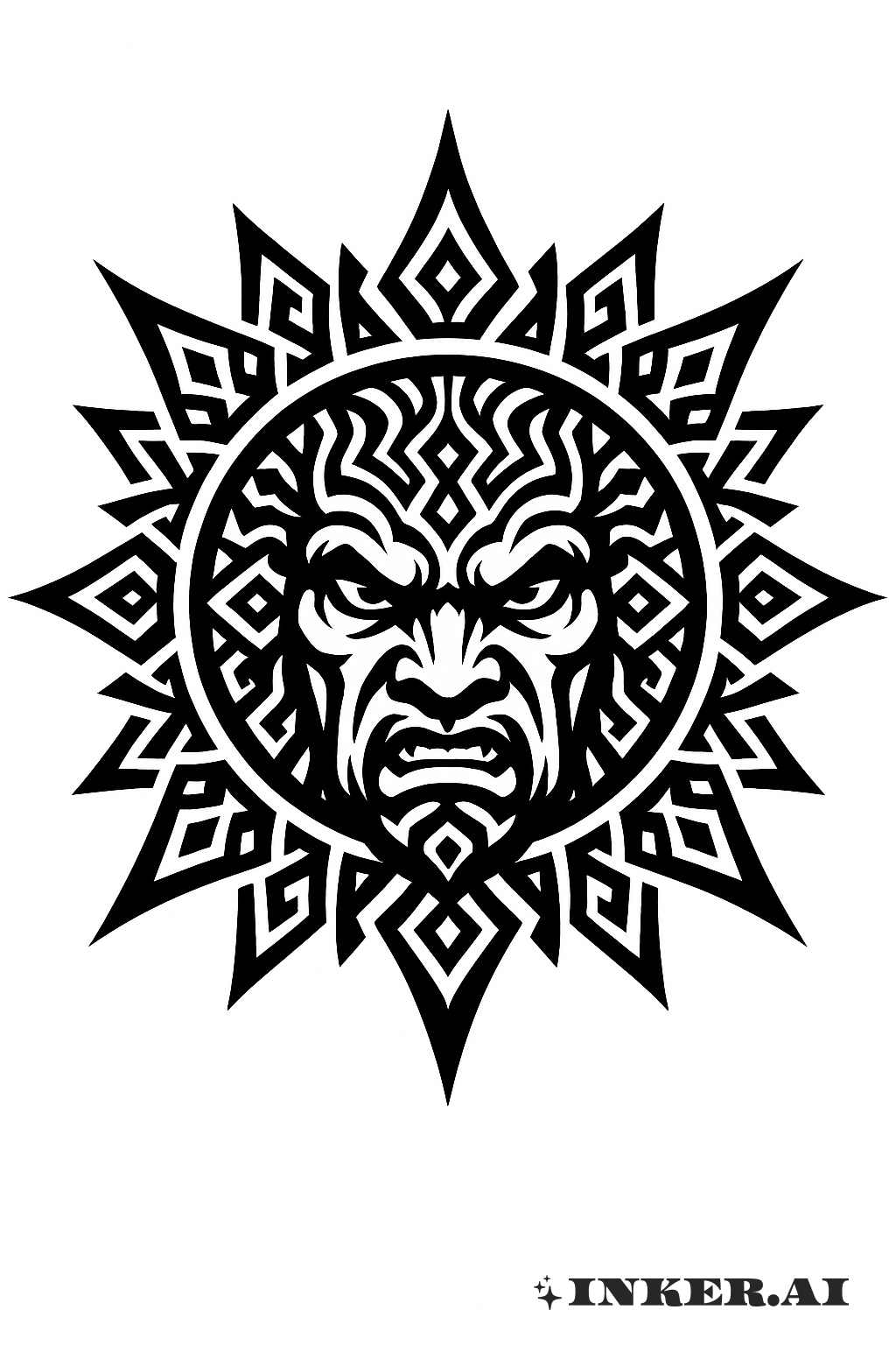 部落太陽神守護於古廟之上