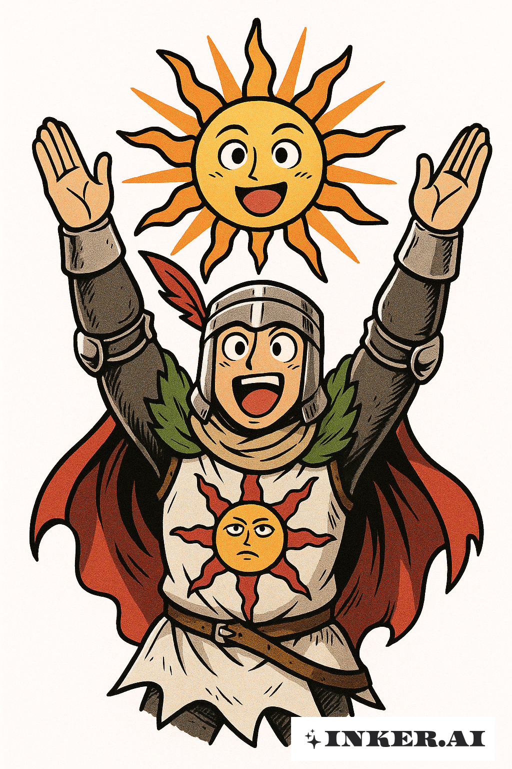 Geste ensoleillé de Solaire de Dark Souls