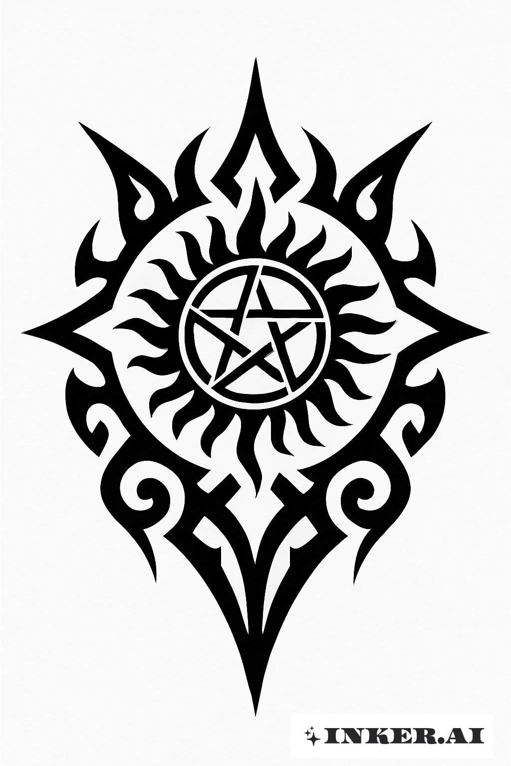 Ein Stammes-Symbol für übernatürlichen Anti-Besitz