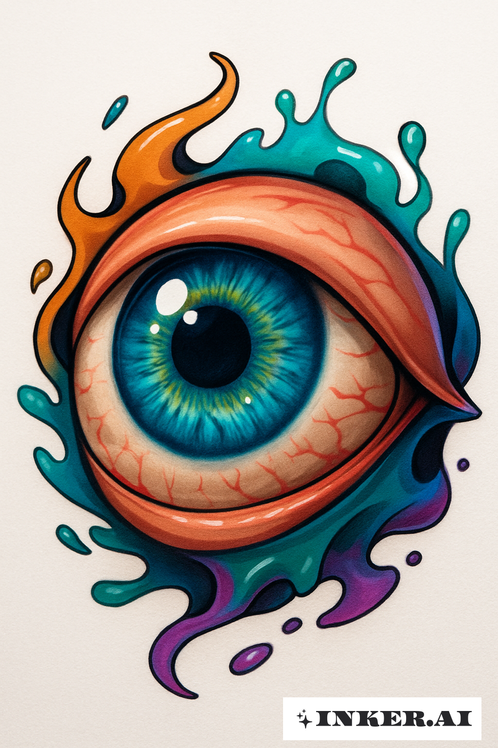 Mắt người trường phái New School siêu thực