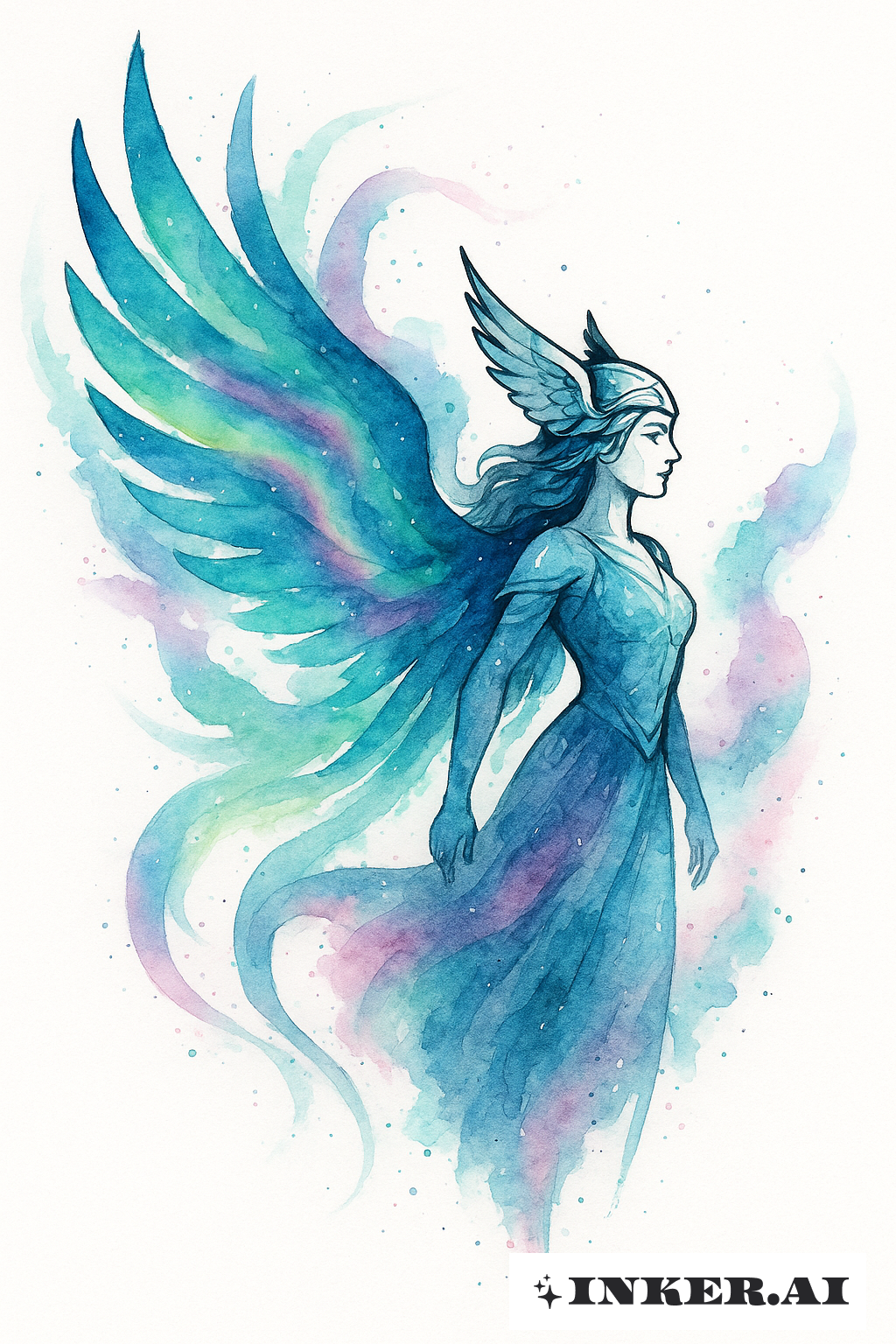 Valkyrie's Aurora Borealis Wings